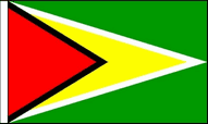 Guyana Hand Waving Flags